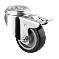 ROULETTE A OEIL PIVOTANTE Ø 50 MM A BLOCAGE  CHARGE 40 KG