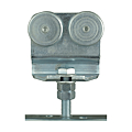Roulette double à boulon fixe pour vantail 150 kg maxi