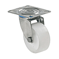 Roulette inox Ø 125 à platine pivotante charge 180 kg