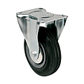 ROULETTE MECANIC FIXE Ø 160 CAOUTCHOUC CHARGE  175 KG