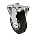 ROULETTE MECANIC FIXE Ø 80 CAOUT. CHARGE 80 KG