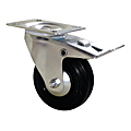ROULETTE MECANIC NORMEUROP A PLATINE PIVOTANTE AVEC FREIN Ø 125 CHARGE 125 KG