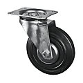 ROULETTE MECANIC PIVOTANTE Ø 125 MM CAOUTCHOUC CHARGE 100 KG