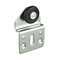 Roulette simple platine coudée
