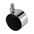 ROULETTE TWINY CHROMEE Ø 50 TIGE FILETEE 10 X 15 MM CHARGE 50 KG