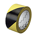 RUBAN SIGNALISATION ADHESIF JAUNE NOIR 33 M X 50 MM