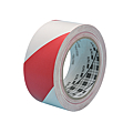 RUBAN SIGNALISATION ADHESIF ROUGE BLANC 33 M X 50 MM