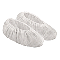 Sachet de 50 couvre-chaussures en polypropylène non tissé haute résistance blanc. Dimensions : 35 x 17 cm