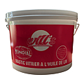 SEAU DE 5 KG MASTIC DE VITRIER HUILE DE LIN BEIGE