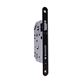 SERRURE A LARDER NF AXE 50 MM EN 70 MM REV B RONDS CLE L +1 CLE SS GACHE NOIRE