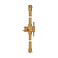 Serrure à tirage haut et bas hauteur maxi 2m20 3 clés plates 140mm cylindre45 n.541hb3 droite
