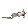 SERRURE POUSSOIR CHROMEE Ø 23 MM