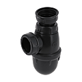 Siphon de lavabo noir