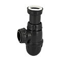 Siphon universel noir lavabo/évier
