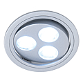 Spot 3 LEDs orientable de haute puissance. Matière aluminium et plastique, longueur câble 2000 mm