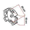 SUPPORT POUR MOTEUR TM45 MAX 20NM 