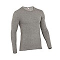 Tee-shirt manches longues, gris chiné