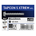 Vis béton tête hexagonale acier zingué TAPCON 5 XTREM