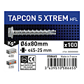 Vis béton tête hexagonale acier zingué TAPCON 5 XTREM