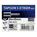 Vis béton douille femelle acier zingué TAPCON 5 XTREM