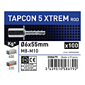 Vis béton douille femelle acier zingué TAPCON 5 XTREM