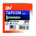 Vis béton tête bombée acier zingué TAPCON PAN
