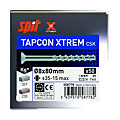 Vis béton tête fraisée acier zingué TAPCON XTREM CSK