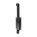 TARGETTE CONTRE COUDEE NOIR 9005 ALU 220 X 45 MM AVEC BOUTON