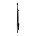 TARGETTE CONTRE COUDEE NOIR 9005 ALU 420 X 45 MM AVEC BOUTON