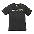 TEE SHIRT COTON MANCHES COURTES NOIR LOGO CARHARTT POITRINE TAILLE L