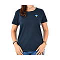 TEE SHIRT MARINE B AND C EXACT 190 GR ET SERIGRAPHIE COEUR LOGO TD TAILLE M