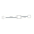 Transformateur 220 - 240 VAC sortie 12 V 4 spots LED câble euros 200 cm