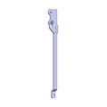 Tringle pour porte de garage sectionnelle étroite