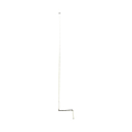Tringle ronde blanche en 12 mm et manivelle 1,5 m