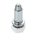 Vérin encastrable 6 pans blanc M6 x 30 mm
