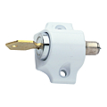 VERROU A CLE PR BAIE COULISSANTE 042102 LAQUE BLANC S ENTROUVRANT SUR N° MV 340
