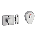 VERROU AUTOMATIQUE WC INOX AVEC VOYANT LIBRE/OCCUPE- ARGENT