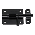 VERROU BOX BOUTON POIRE ZINGUE NOIR AVEC GACHE EN 10 CM  CODE 130610Q