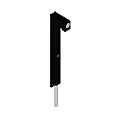 VERROU CONDAMNATION A CLE SUR N° CD001 LONG 246 MM LAQUE NOIR 9005