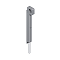VERROU DE CONDAMNATION N-6941 LONG 250 MM  LAQUE GRIS 9006