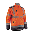 VESTE SOFTSHELL HV KAZAN ORANGE/MARINE CLASSE 3 TAILLE XL
