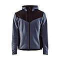 VESTE TRICOTEE AVEC SOFTSHELL BLEU/NOIR  TAILLE XL