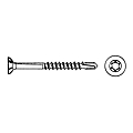 Vis autoforeuse tête fraisée Torx acier zingué blanc