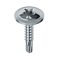 Vis autoperceuse tête cylindrique large à collerette Philips acier zingué