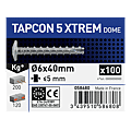 Vis béton tête bombée large acier zingué TAPCON 5 XTREM photo du produit