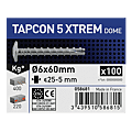 Vis béton tête bombée large acier zingué TAPCON 5 XTREM photo du produit