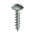 Vis de penture tête ronde large Torx acier galvanisé chromiting