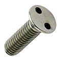 VIS METAUX ANTI-VANDALISME 2 TROUS TETE FRAISE INOX A2 5X25 MM TH6