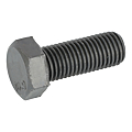 Vis métaux tête hexagonale acier brut classe 10.9 DIN 933