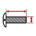 Boulon poêlier acier zingué 